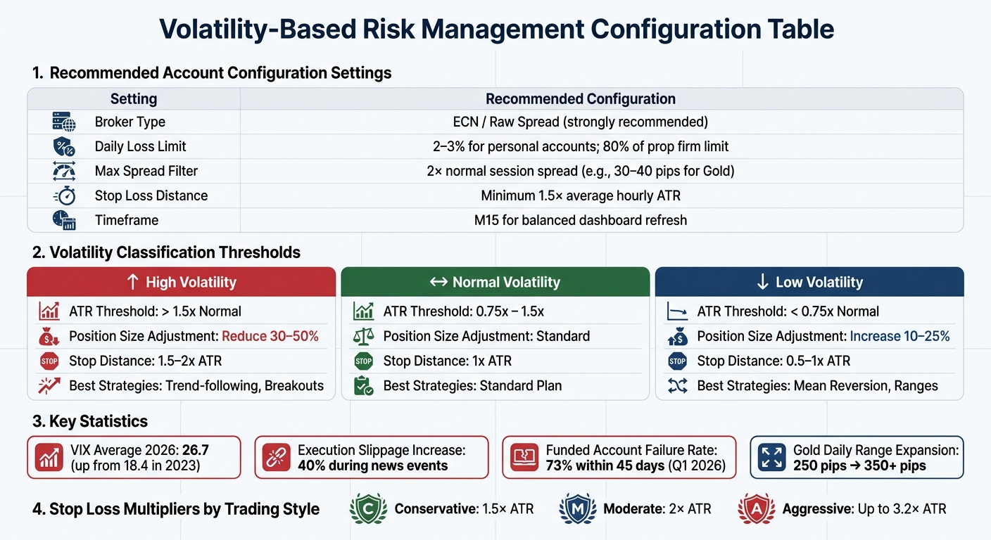Volatility-Based Risk Management Settings and Thresholds for MQL5 Trading