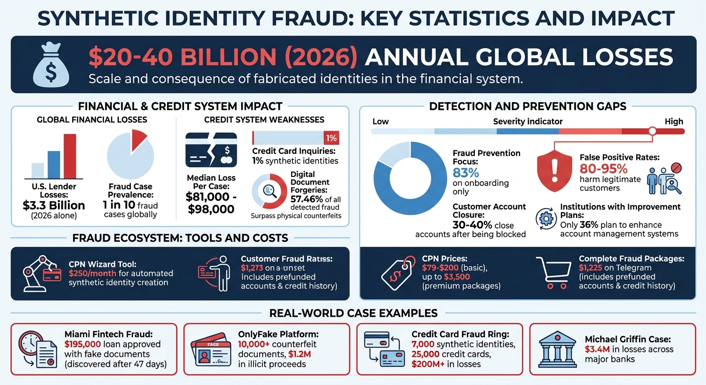 Synthetic Identity Fraud Statistics and Impact on Financial Systems