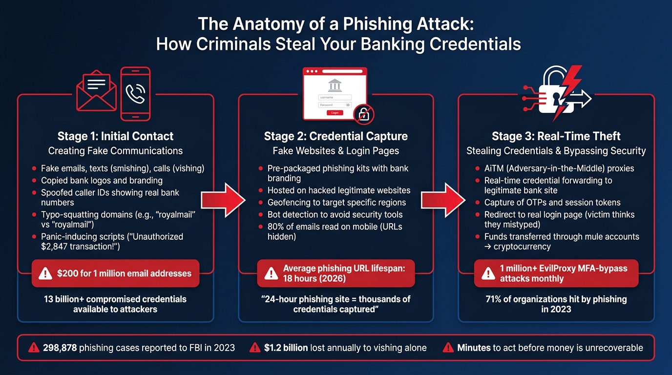 How Phishing Attacks Work: 3-Stage Attack Process
