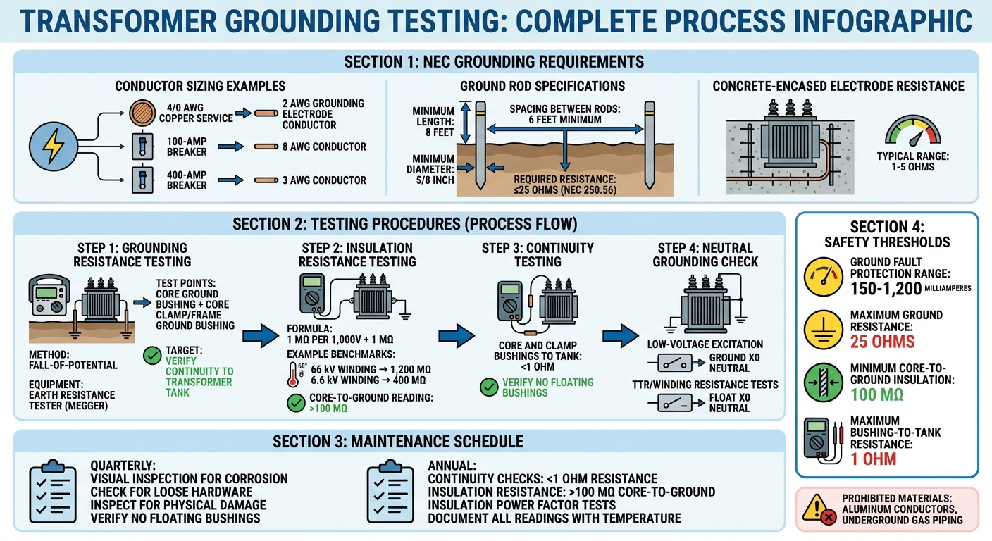 Transformer Grounding Testing Step-by-Step Process and NEC Requirements
