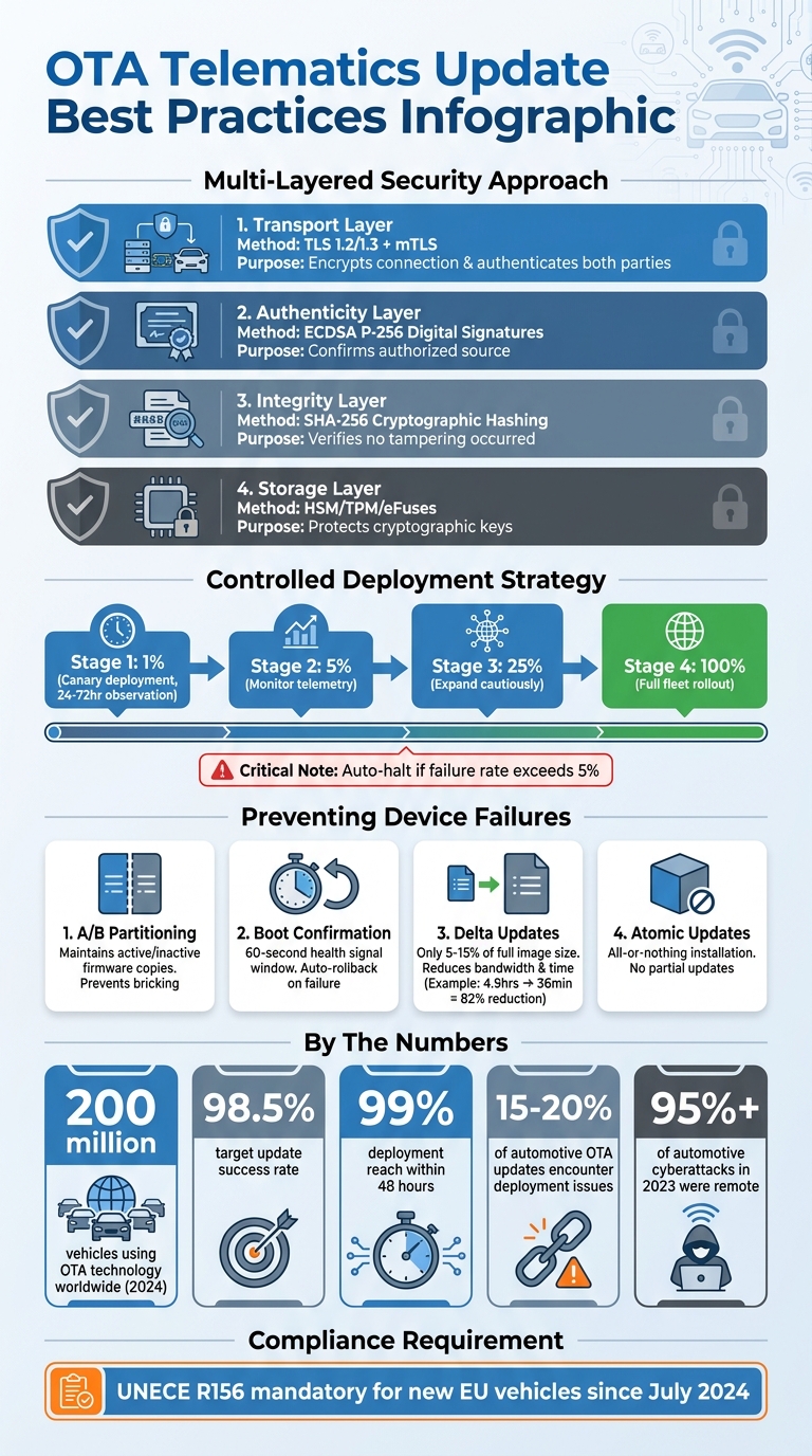 OTA Telematics Update Security and Deployment Best Practices