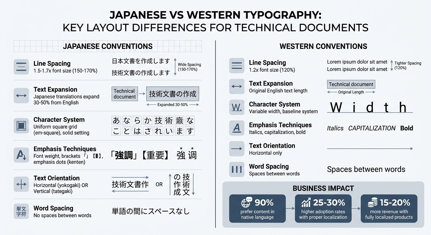 Japanese vs Western Typography: Key Layout Differences for Technical Documents