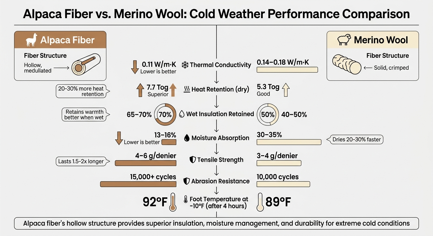 Alpaca Fiber vs Merino Wool Performance Comparison for Cold Weather