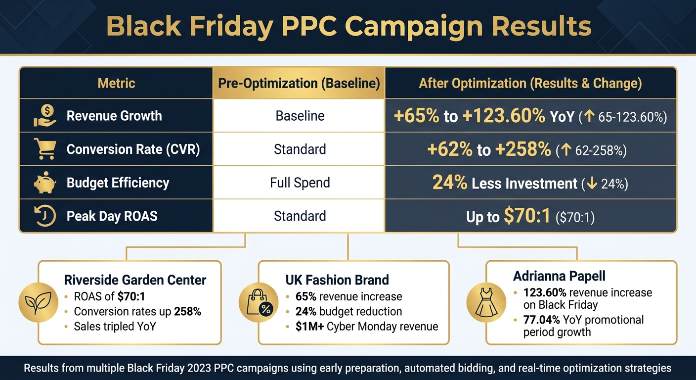Black Friday PPC Campaign Results: Performance Metrics Before and After Optimization