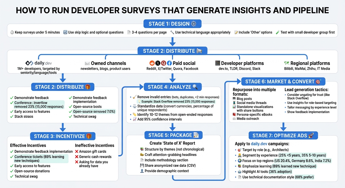 Complete Developer Survey Process: From Design to Lead Generation
