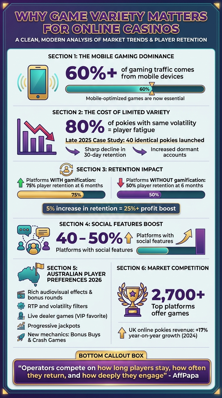 Why Game Variety Matters for Online Casinos: Key Statistics and Player Preferences 2026