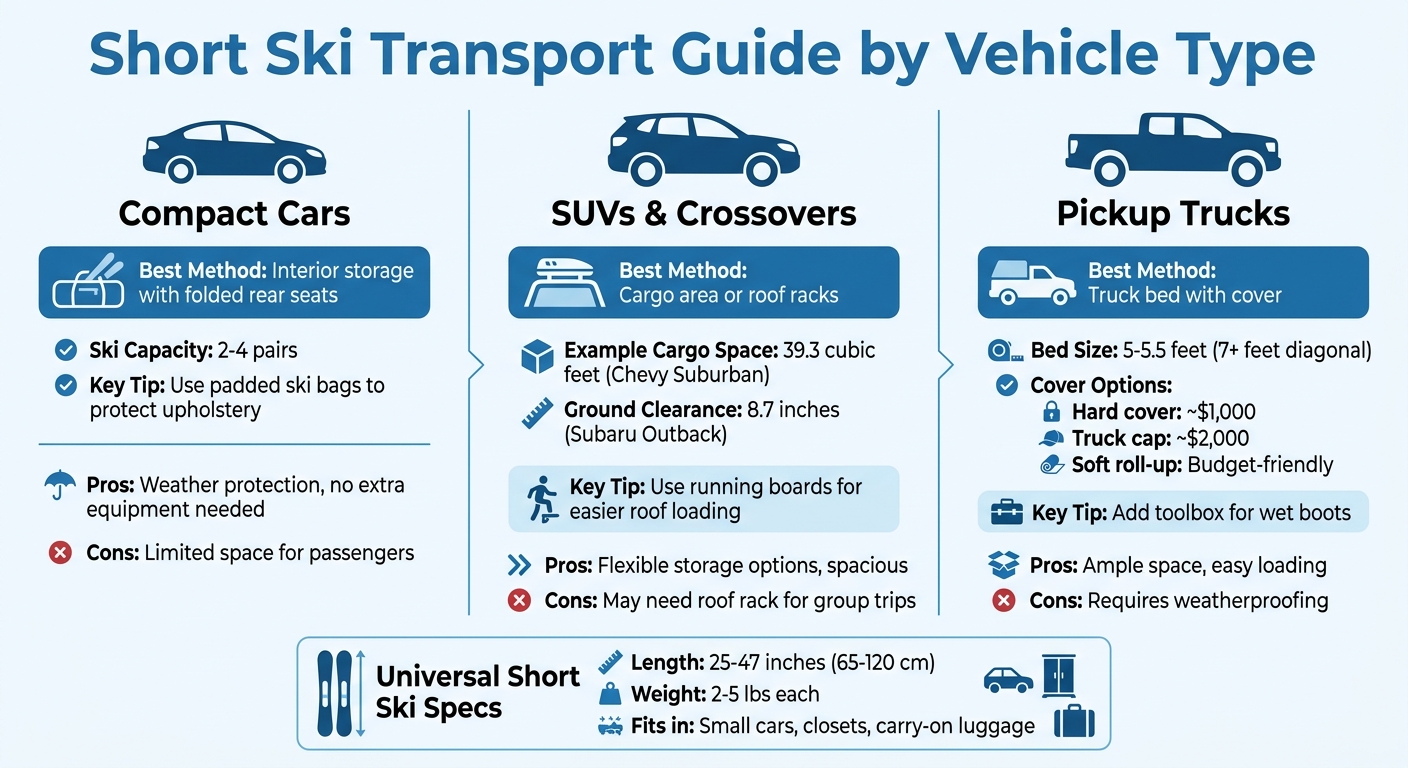 Short Ski Transport and Storage Guide by Vehicle Type