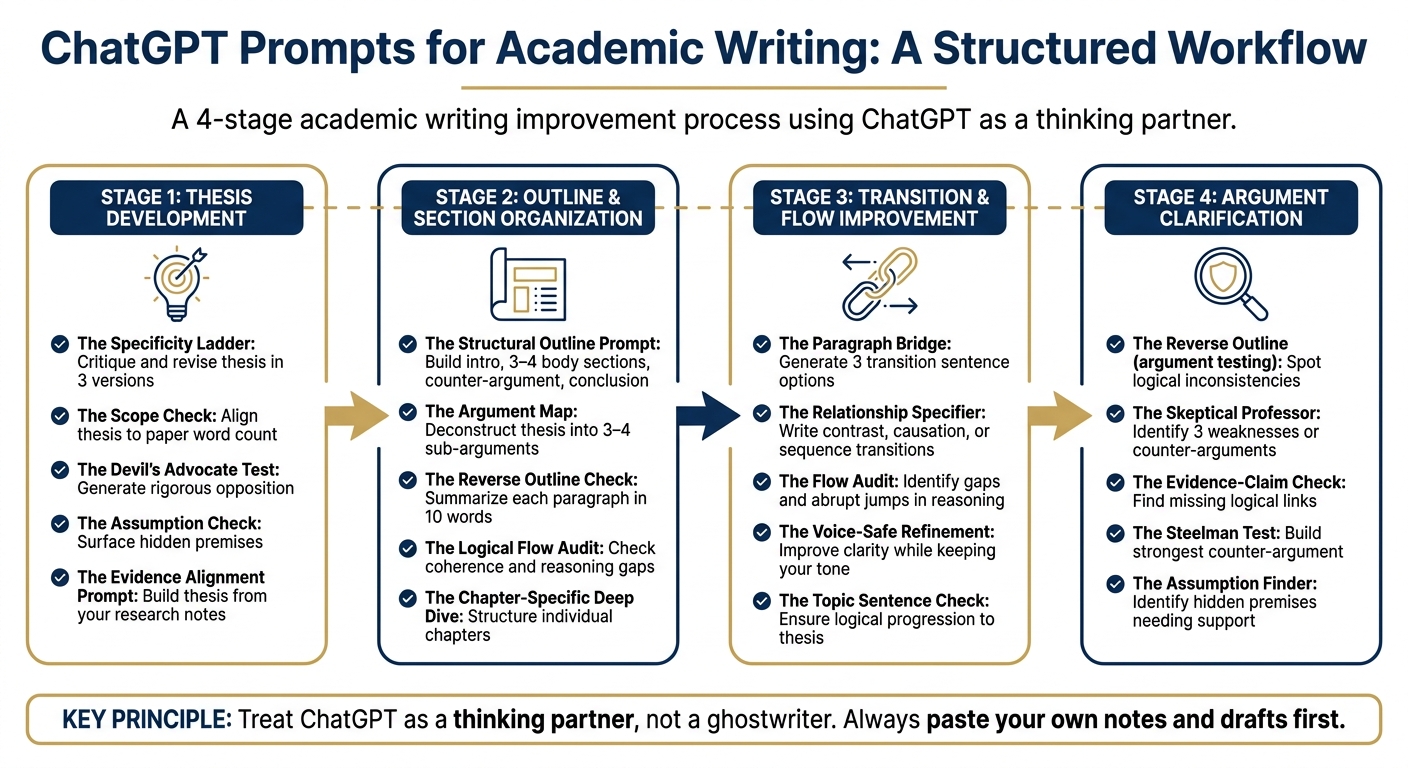 ChatGPT Prompts for Academic Writing: A Structured Workflow