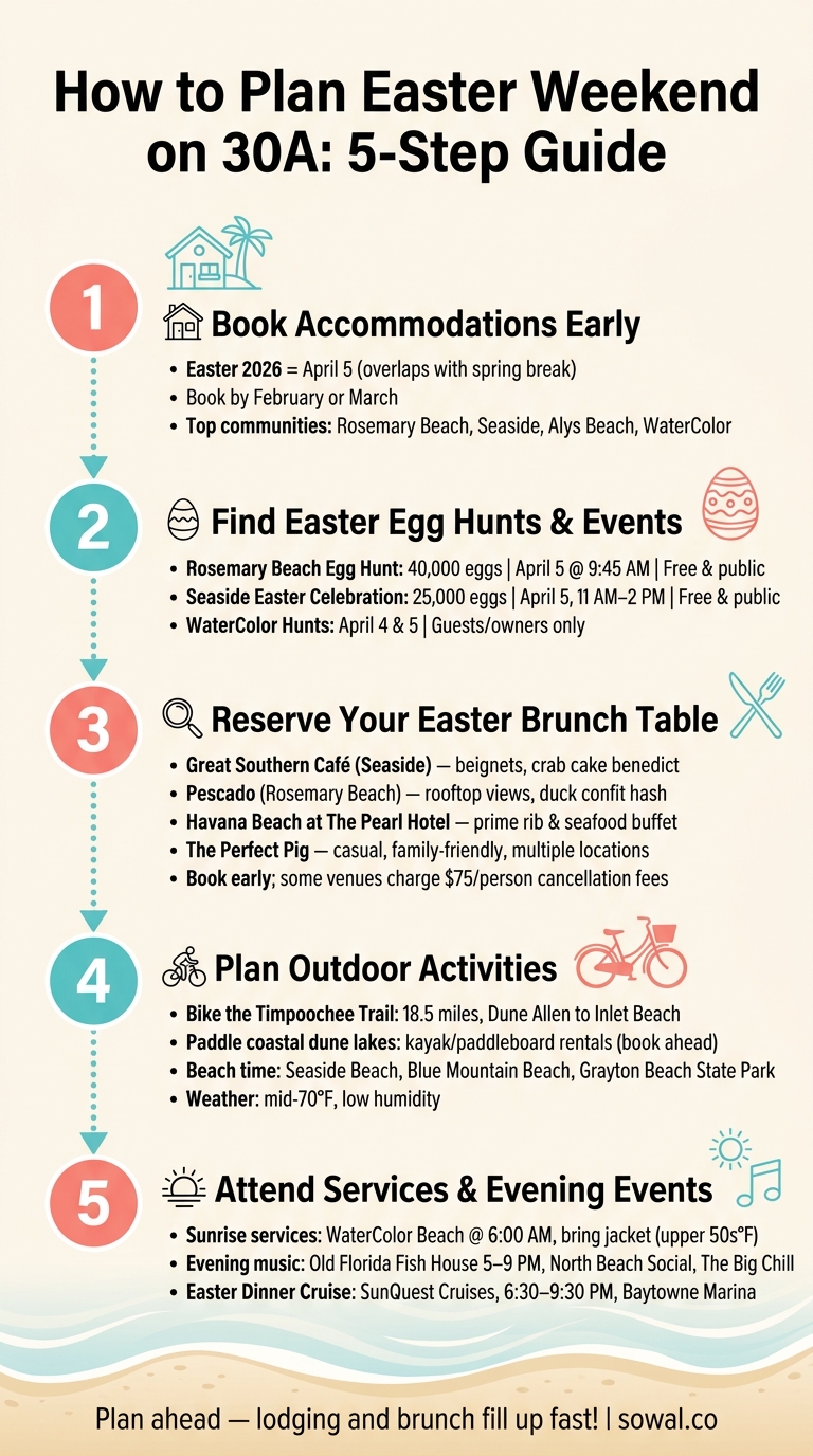 How to Plan Easter Weekend on 30A: 5-Step Guide