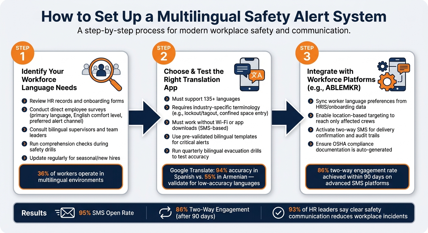 How to Set Up a Multilingual Safety Alert System in 3 Steps