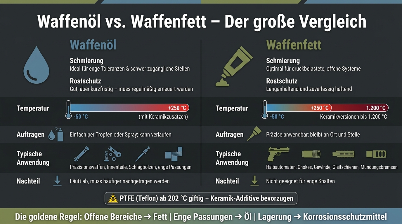 Gun Oil vs. Gun Grease: The Great Comparison