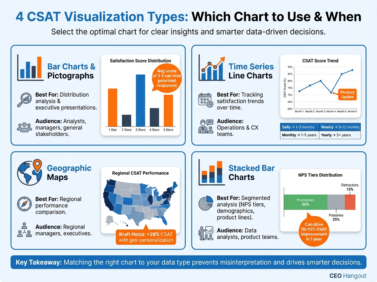 4 CSAT Visualization Types: Which Chart to Use & When