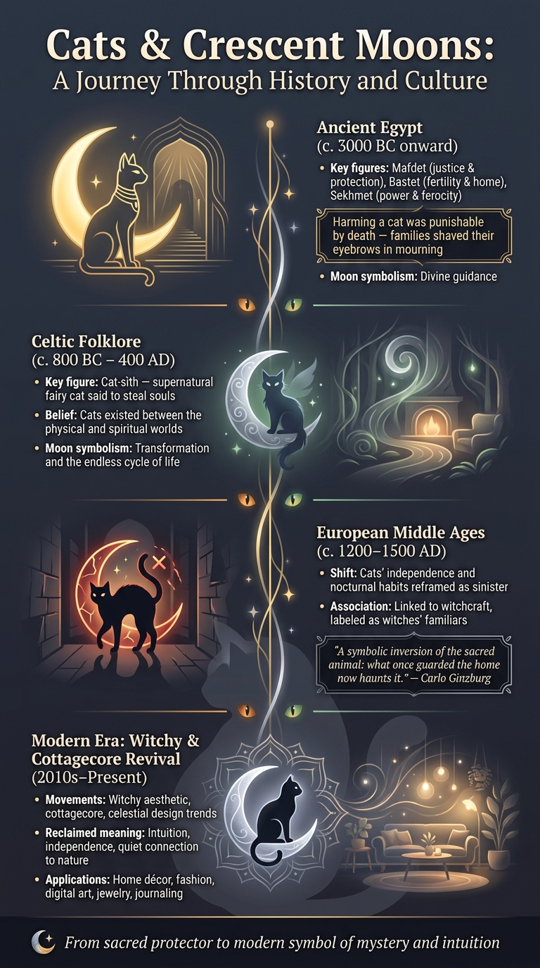 Cats & Crescent Moons: A Journey Through History and Culture