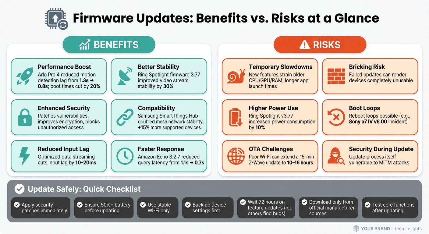 Firmware Updates: Benefits vs. Risks at a Glance