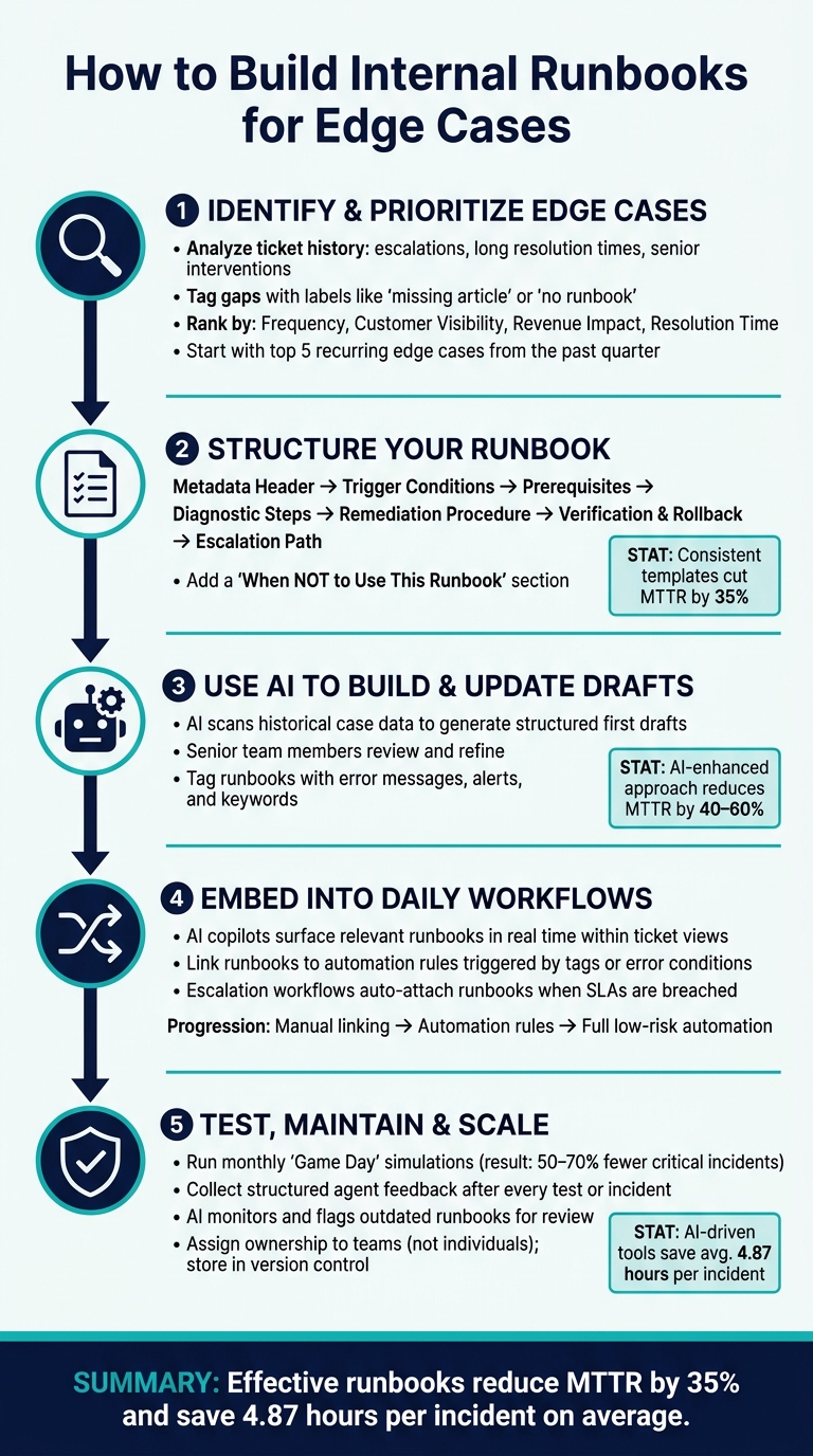 How to Build Internal Runbooks for Edge Cases: 5-Step Process