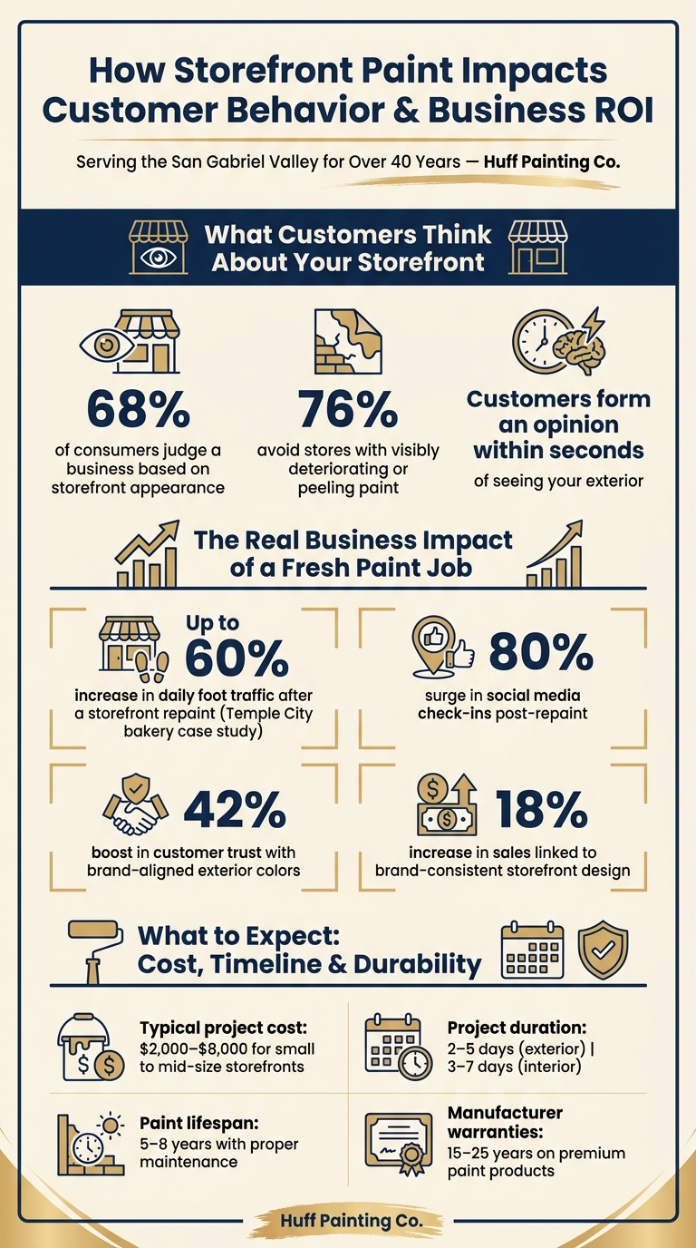 How Storefront Paint Impacts Customer Behavior & Business ROI