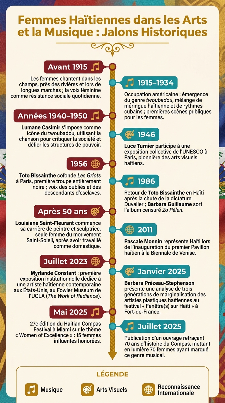 Femmes Haïtiennes dans les Arts et la Musique : Jalons Historiques