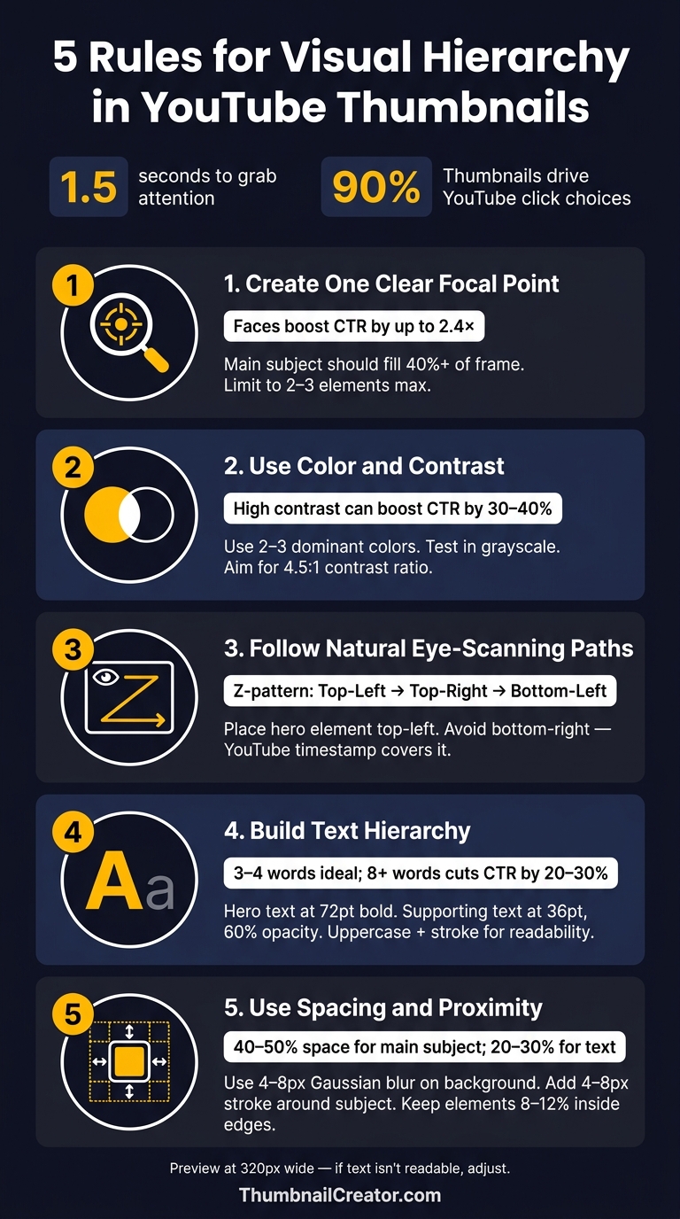 5 Rules for Visual Hierarchy in YouTube Thumbnails
