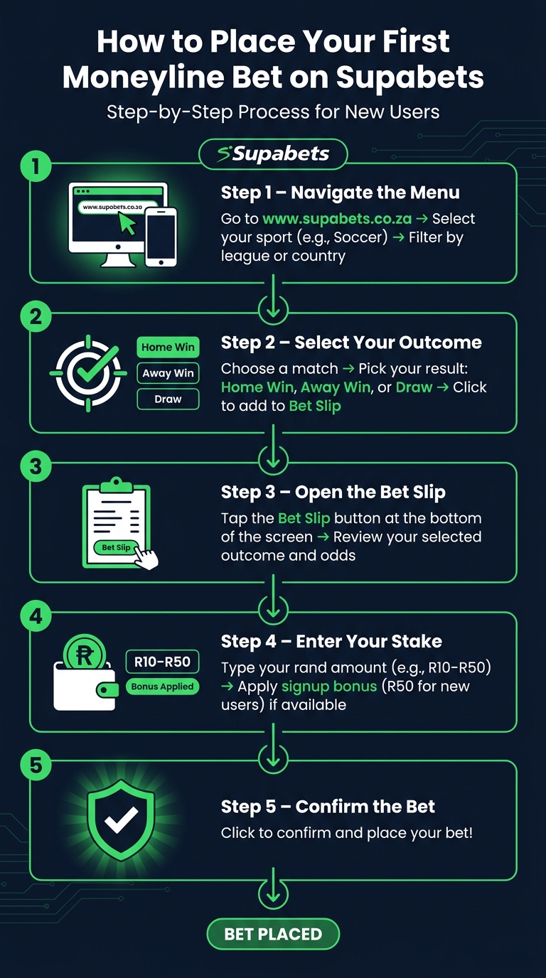 How to Place Your First Moneyline Bet: 5-Step Guide