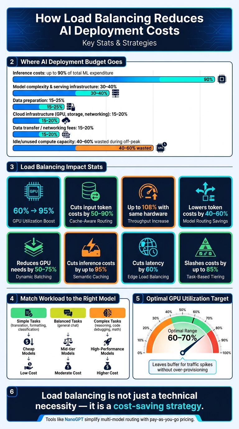 How Load Balancing Cuts AI Deployment Costs: Key Stats