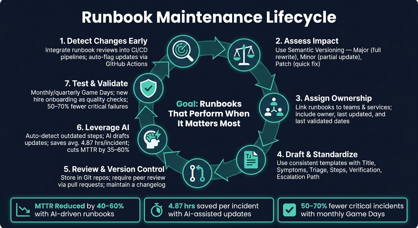Runbook Maintenance Lifecycle: Keep Docs Accurate as Engineering Evolves