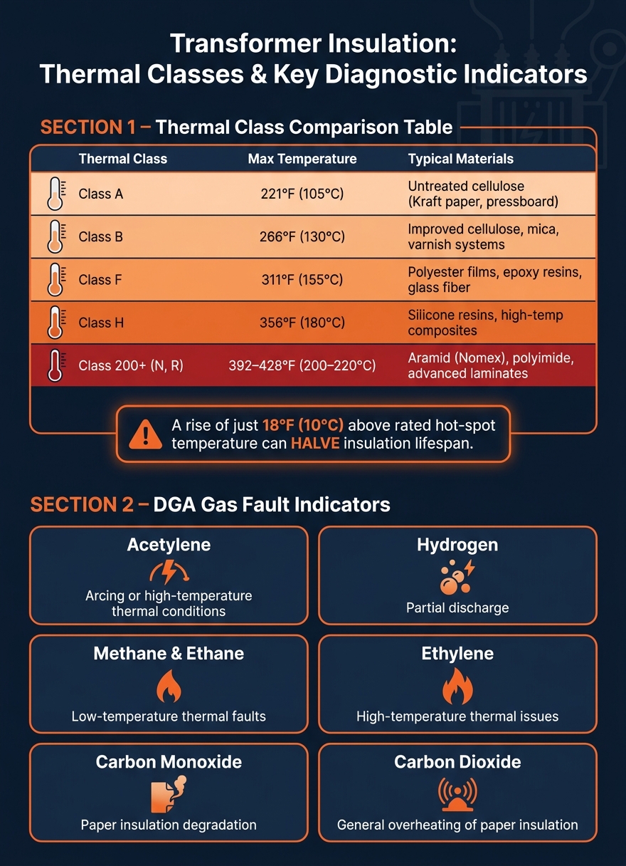 Transformer Insulation Thermal Classes & Materials Compared