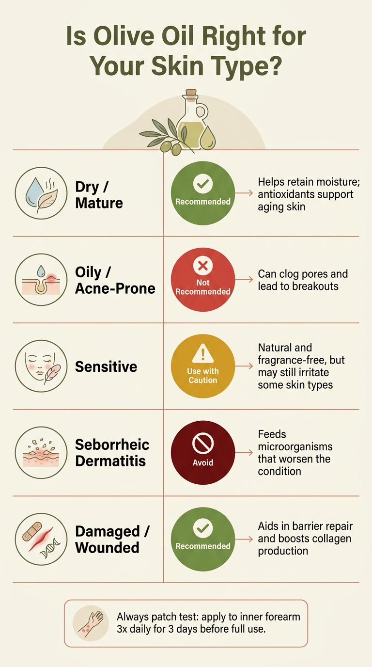 Olive Oil for Skin Care: Which Skin Types Benefit Most?