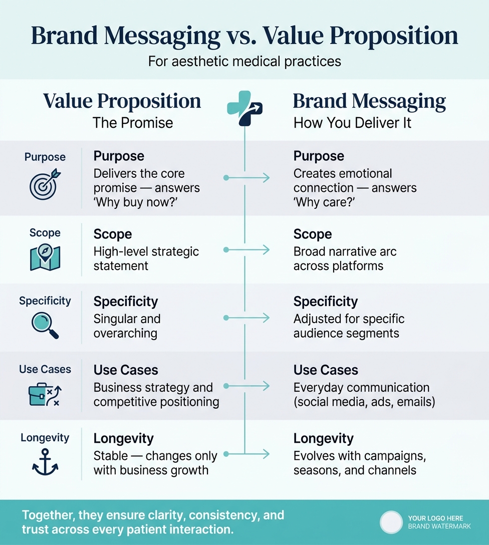 Brand Messaging vs. Value Proposition: Key Differences at a Glance