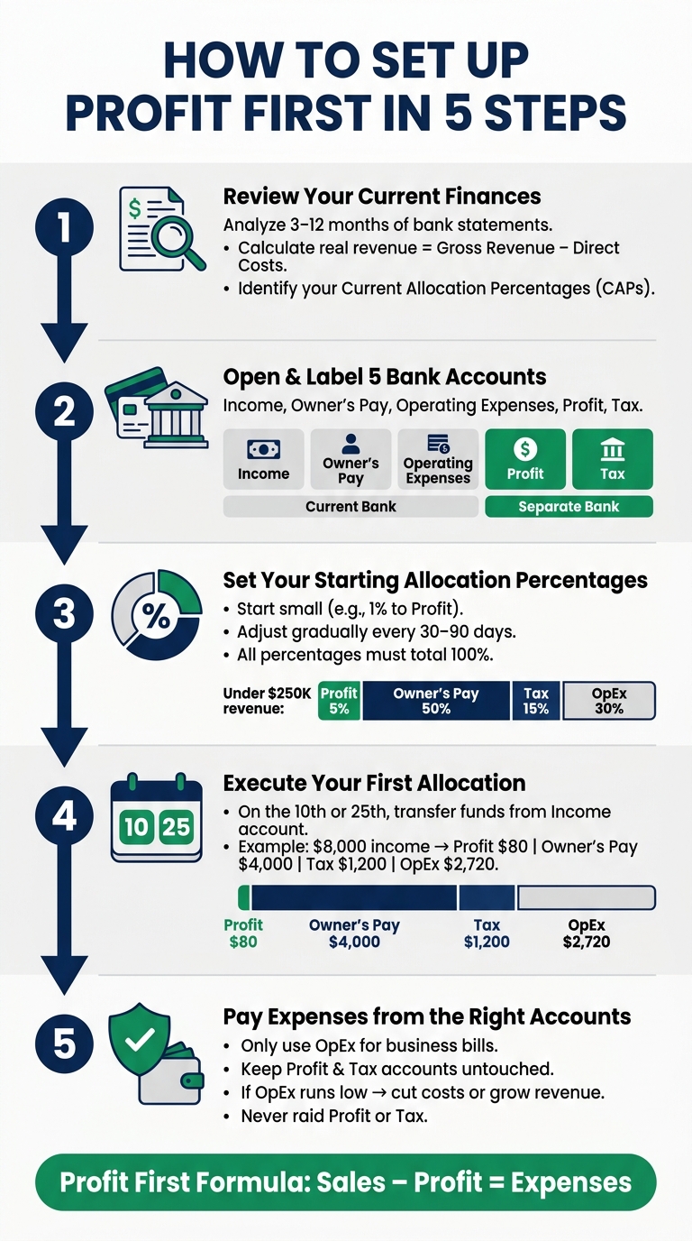 Profit First Method: 5-Step Setup Guide for New Business Owners