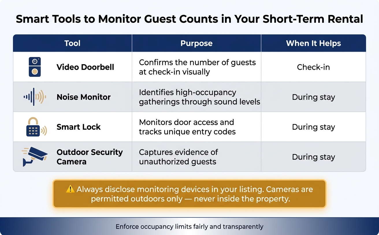 Smart Tools to Monitor Guest Counts in Your Short-Term Rental