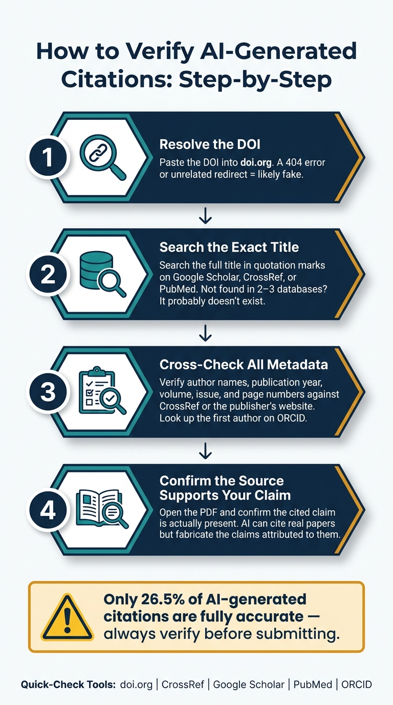 How to Verify AI-Generated Citations: A Step-by-Step Checklist