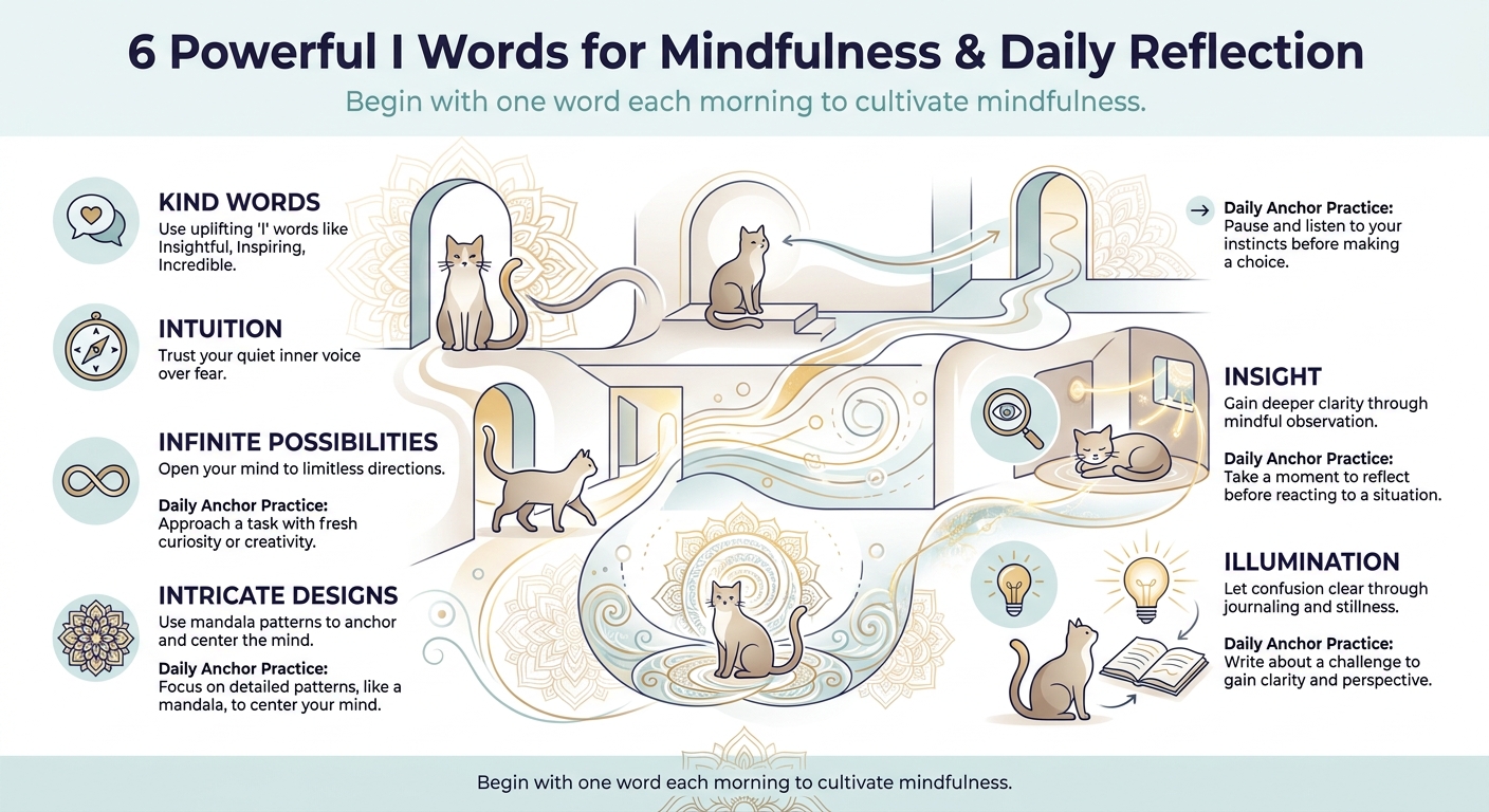 6 Powerful 'I' Words for Mindfulness & Daily Reflection