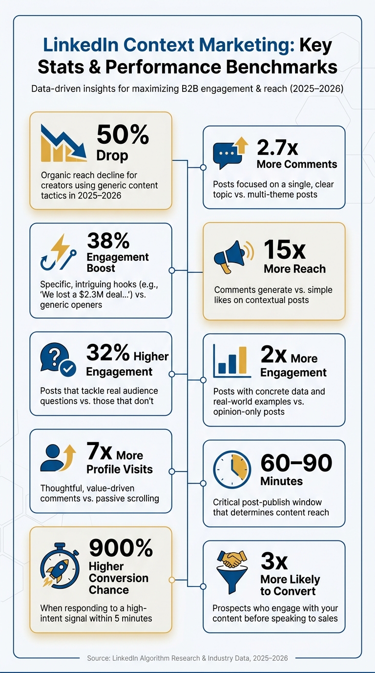 LinkedIn Context Marketing: Key Stats & Performance Benchmarks
