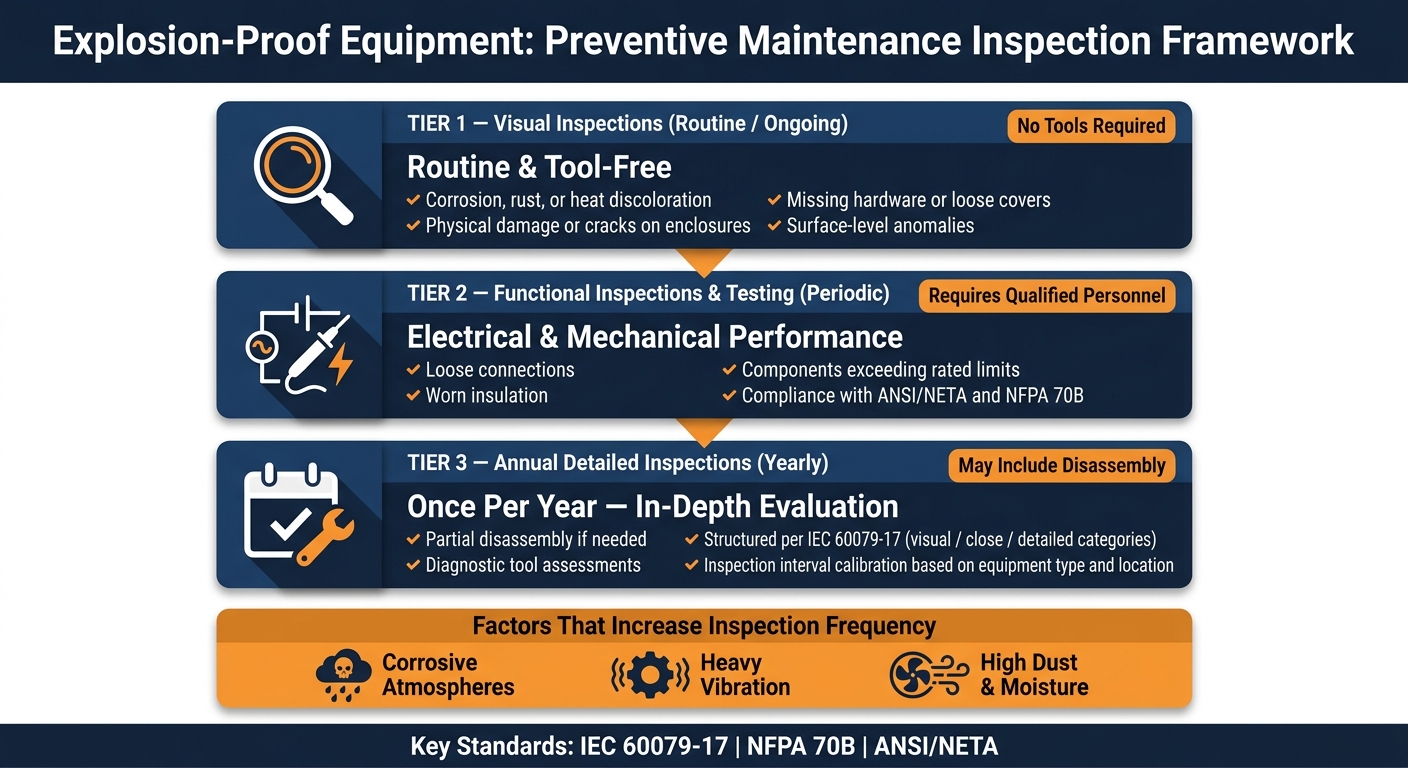 Explosion-Proof Equipment Preventive Maintenance: Inspection Types & Key Steps