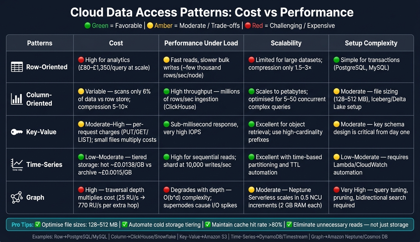 Cloud Data Access Patterns: Cost vs Performance Comparison