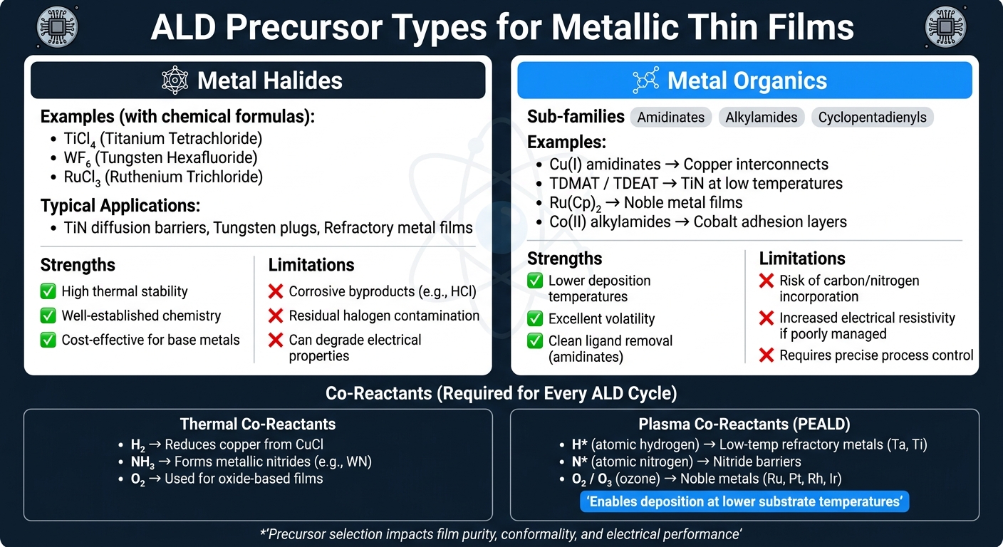ALD Precursor Types: Metal Halides vs. Metal Organics Compared