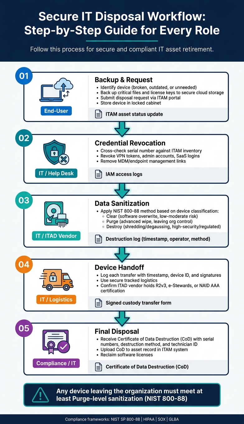 Secure IT Disposal Workflow: Step-by-Step Guide for Every Role