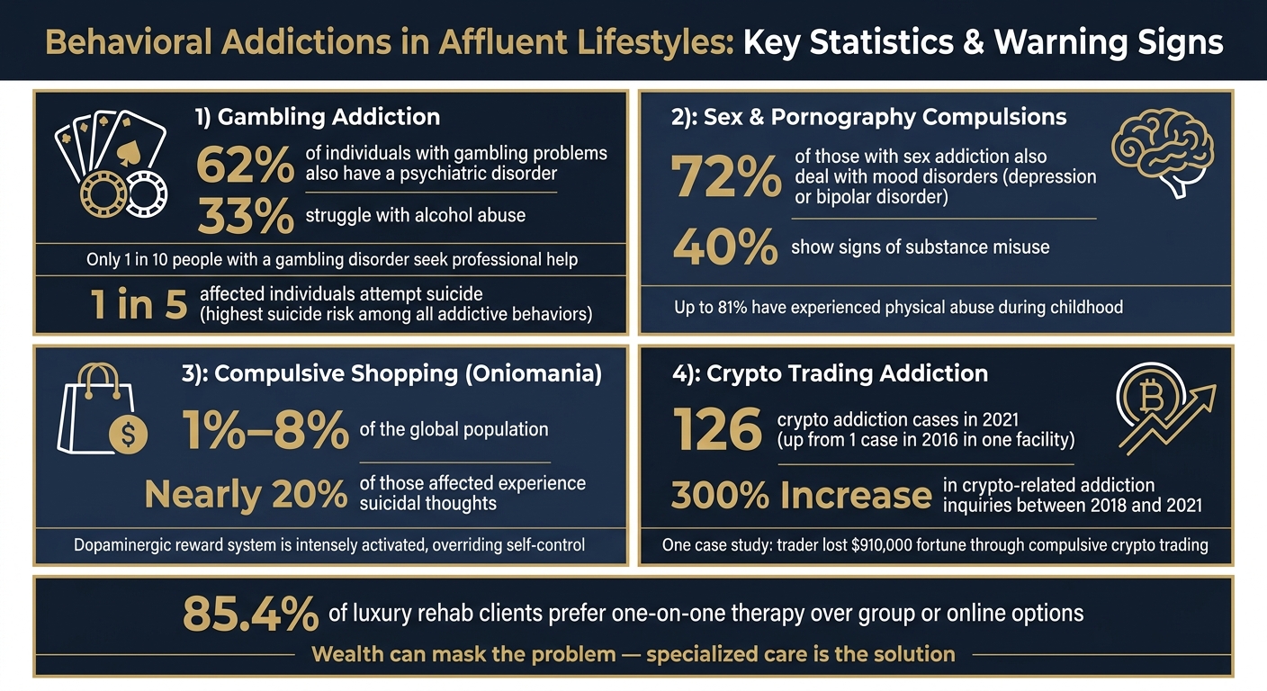 Behavioral Addictions in Affluent Lifestyles: Key Statistics & Warning Signs