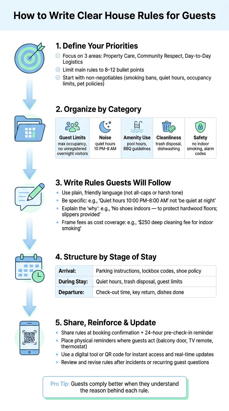 How to Write Clear House Rules for Guests: A Step-by-Step Guide