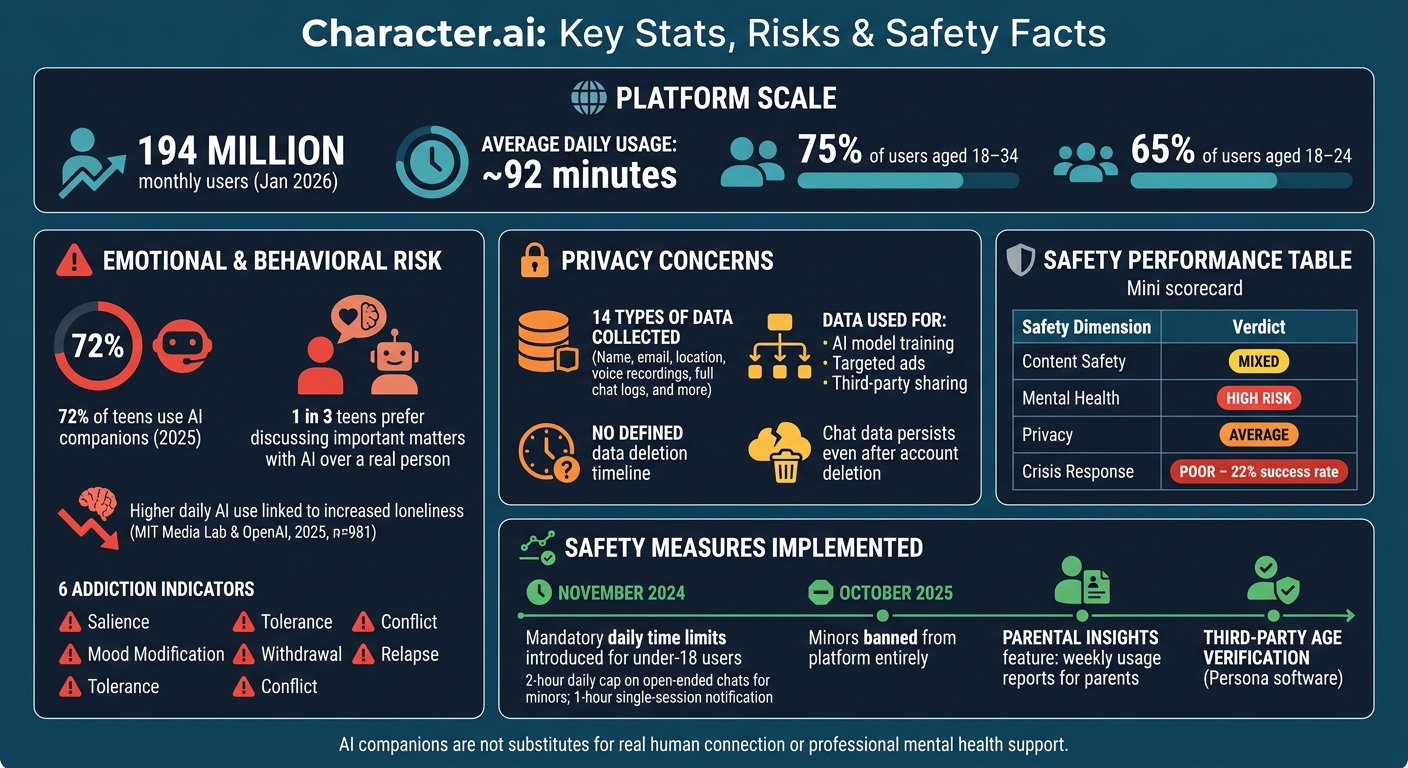 Character.ai Safety & Risk: Key Stats at a Glance