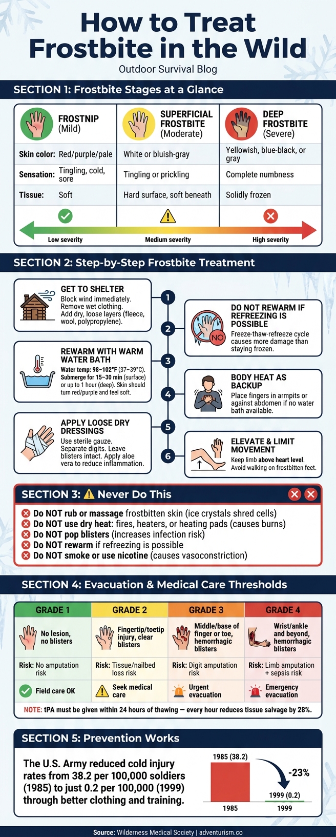 How to Treat Frostbite in the Wild: Step-by-Step Guide
