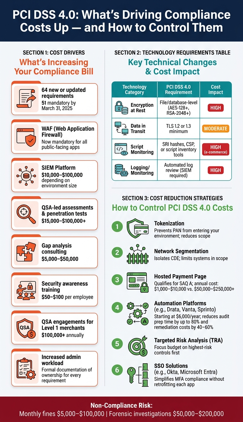 PCI DSS 4.0 Compliance Costs: Tools, Staffing & Scope Strategies