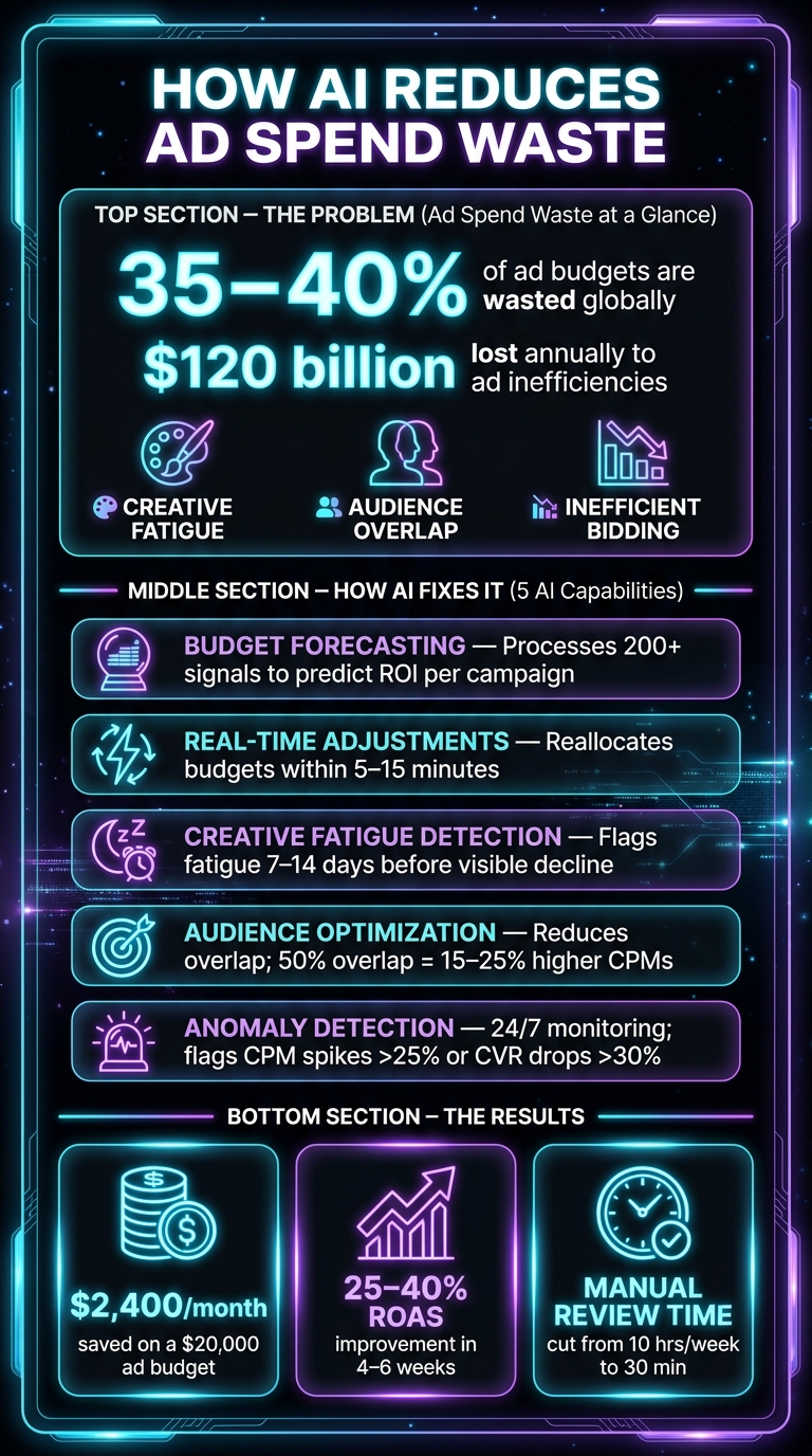 How AI Reduces Ad Spend Waste: Key Stats & Savings