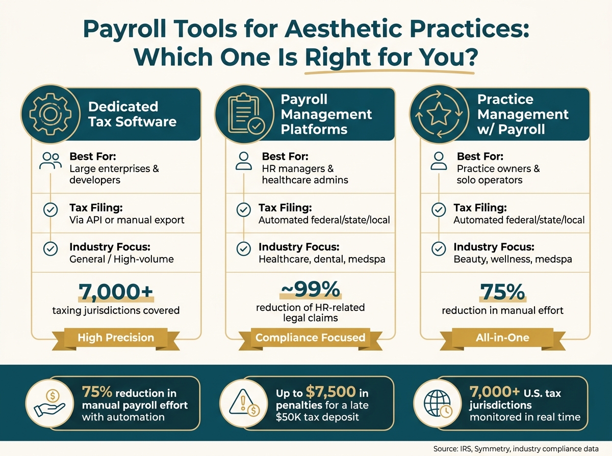 Payroll Tools for Aesthetic Practices: Which One Is Right for You?