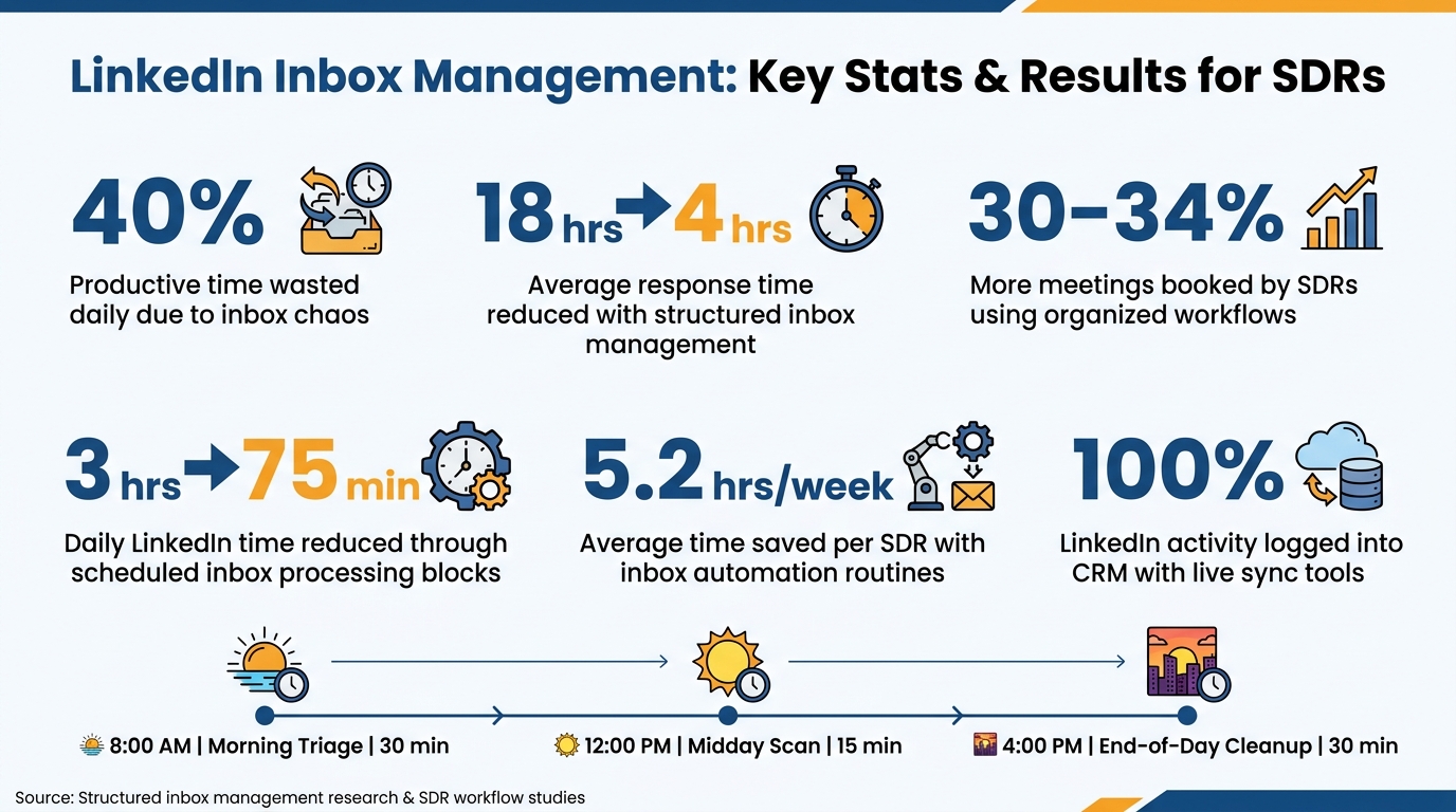 LinkedIn Inbox Management: Key Stats & Results for SDRs