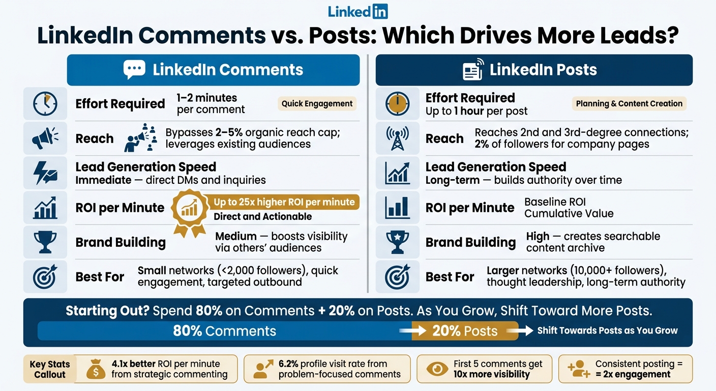 LinkedIn Comments vs. Posts: Key Metrics for Lead Generation