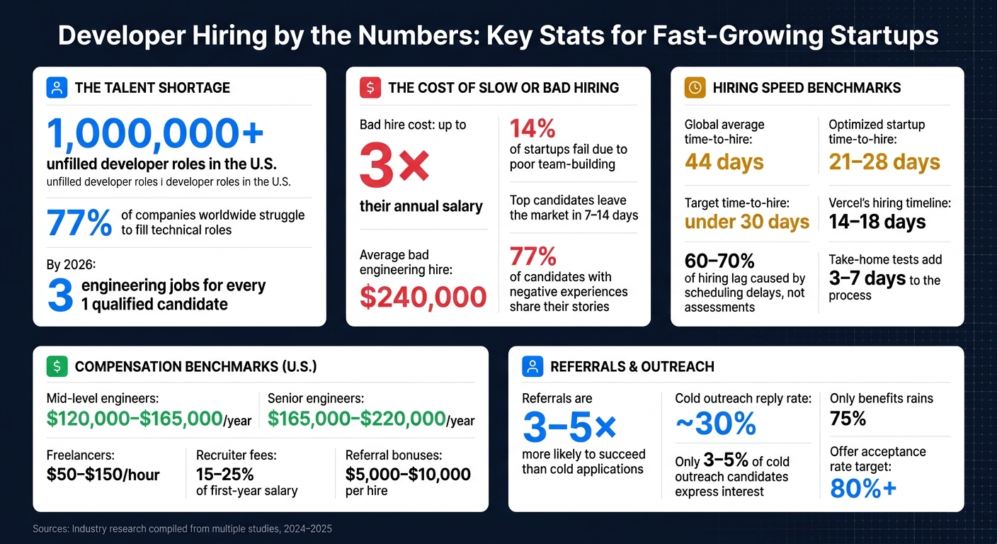 Developer Hiring by the Numbers: Key Stats for Fast-Growing Startups