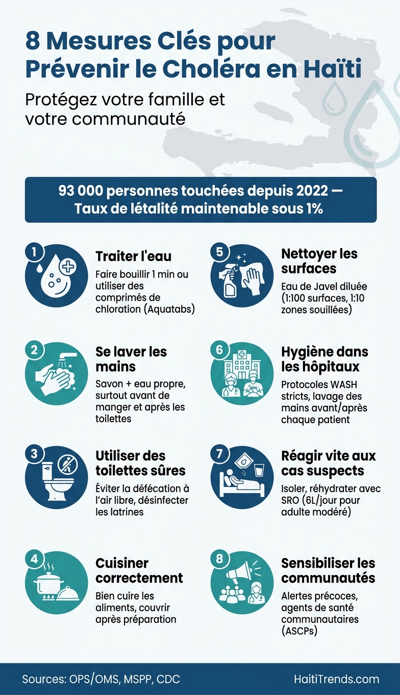 8 Mesures Clés pour Prévenir le Choléra en Haïti