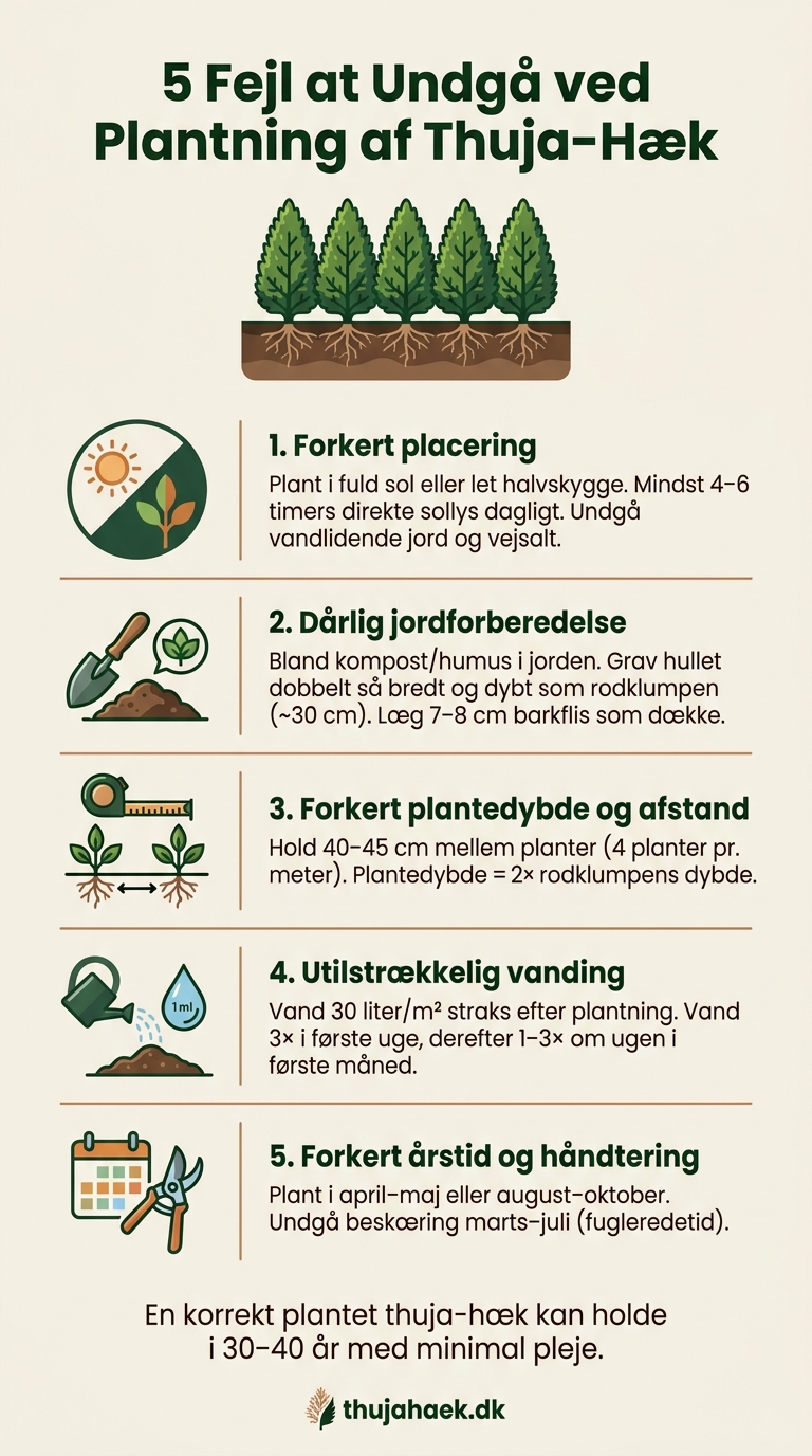 5 Fejl at Undgå ved Plantning af Thuja-Hæk
