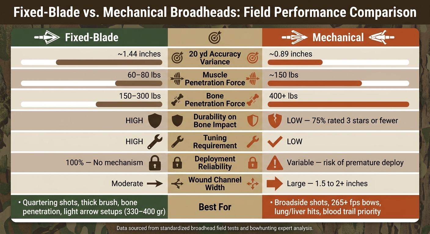 Fixed-Blade vs. Mechanical Broadheads: Field Performance Comparison